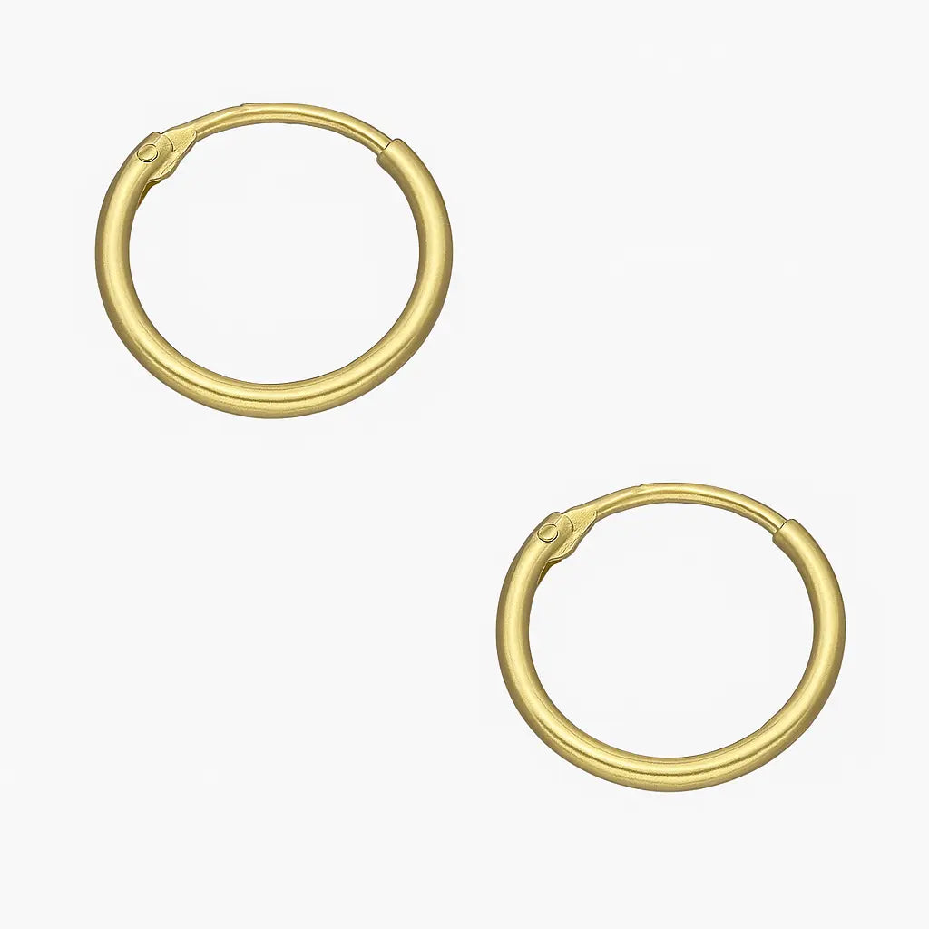 Argolla de Plata para Bebé Lisa 12 mm Plata Ley 925 - Aros Desde Bebé – Joyería Infantil en Oro 18k y Plata 925