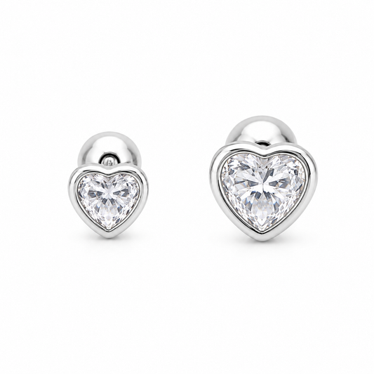 aros de plata ley 925 para bebes 4 y 5 mm