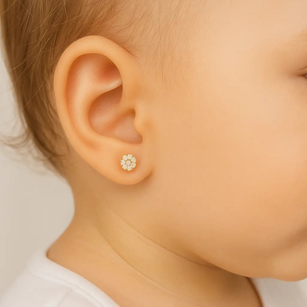 Aros De Bebe De 1 a 2 Años 👧 - Aros Desde Bebé – Joyería Infantil en Oro 18k y Plata 925