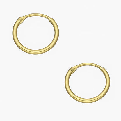 Argolla de Plata para Bebé Lisa 12 mm Plata Ley 925 - Aros Desde Bebé – Joyería Infantil en Oro 18k y Plata 925