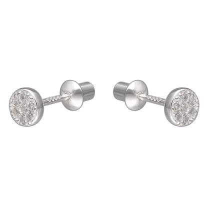 Aros de Plata Para Bebe Flor Circones - Aros Desde Bebé – Joyería Infantil en Oro 18k y Plata 925