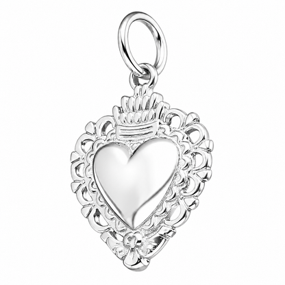 Colgante Corazón Detente de Plata Ley 925