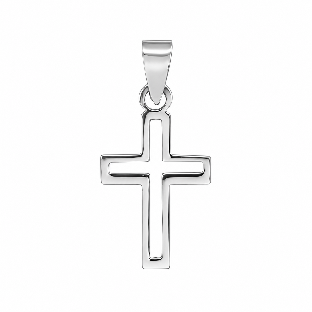 cruz calada de Plata 925, regalo para bautizo niño