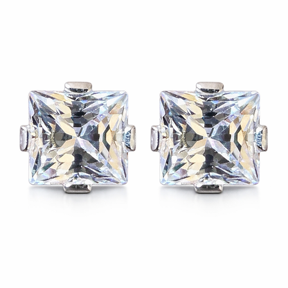 "aros abridores circon cuadrado 4mm e frente"