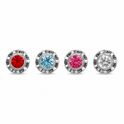 aros modelo strass de 6mm 4 colores disponbibles
