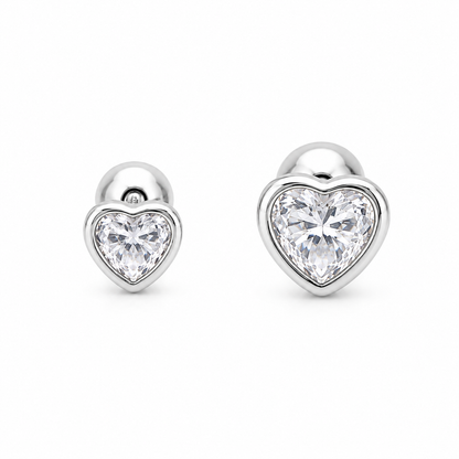 aros de plata ley 925 para bebes 4 y 5 mm