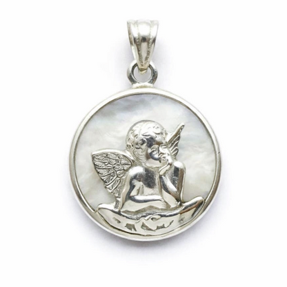 "medalla angel de la guarda para niños"