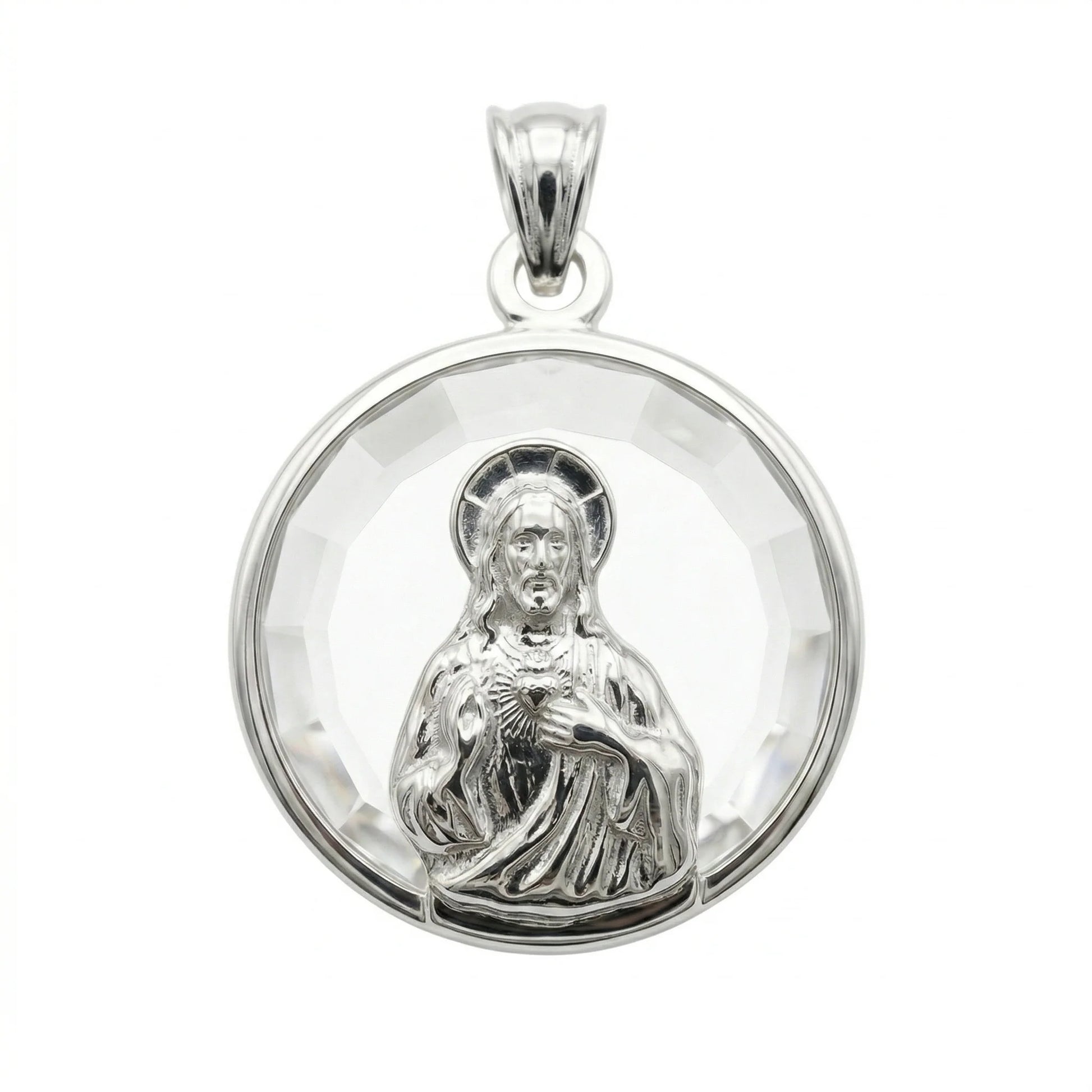medalla sagrado corazon de jesus para niño